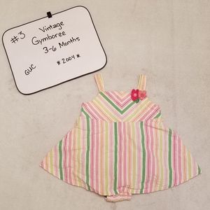 Vintage Gymboree "Spring Fun" Onesie Dress